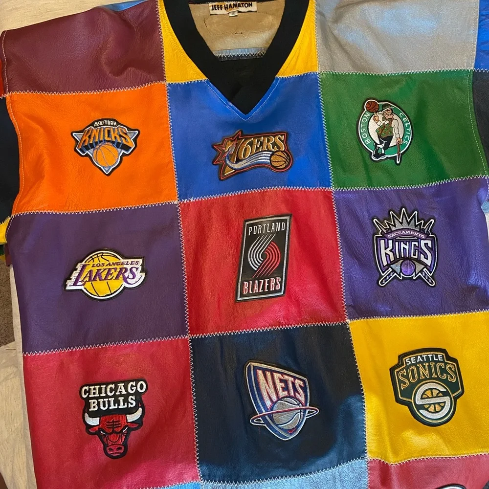 Colorful Patchwork NBA Top - Picture 3 of 7